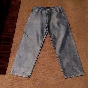 Sean John 90’s style shiny metallic denim